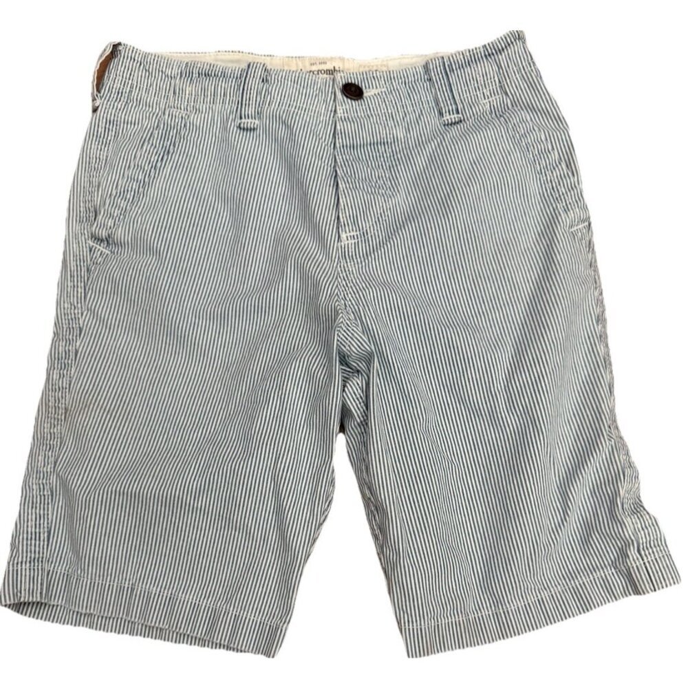 LOT 2 Pairs Abercrombie & Fitch New York Shorts SZ 28 Chino Streetwear Classic - Picture 2 of 7